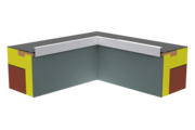 Produktbild Ortgangverkleidung Zubehör Innenecke OV 85 80 mm