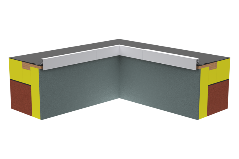 Produktbild Ortgangverkleidung Zubehör Innenecke OV 85 80 mm