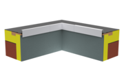 Produktbild Ortgangverkleidung Zubehör Innenecke OV 85 100 mm