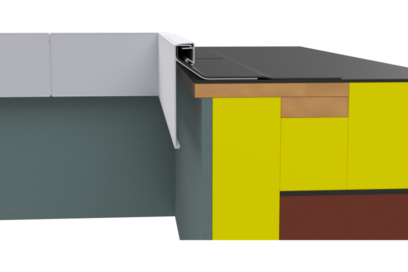Produktbild Ortgangverkleidung Zubehör Innenecke OV 85 150 mm