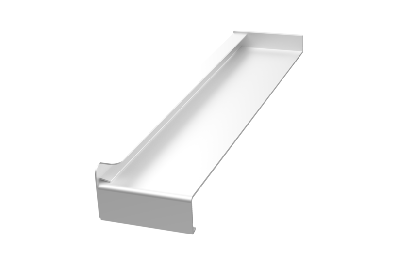 Produktbild Fensterbank Zubehör Putzabschluss A 700 460 mm Alu blank Links