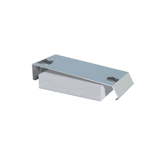 Parapet cover BA 94, blank aluminum, with seal