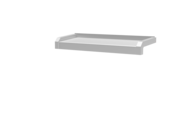 Fensterbank, Variante Standard, inklusive Fensterbank Abschluss A600 GS/24, Oberfläche Alu blank Ausladung 165 mm