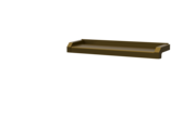 Fensterbank, Variante Standard, inklusive Fensterbank Abschluss A600 GS/24, Oberfläche E6/C33 Ausladung 110 mm