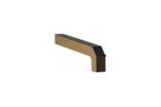 Fensterbankabschluss A 600 GS/24, Variante Softline Plus, Oberfläche E6/C34, Ausrichtung links, Ansicht aussen, Ausladung 225 mm