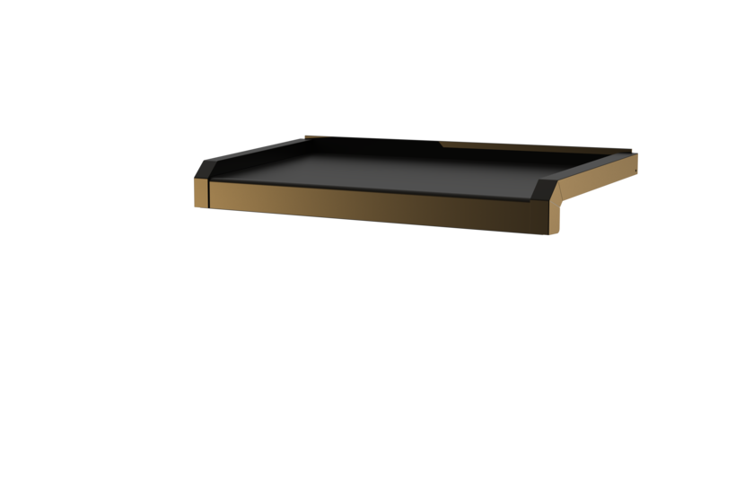 Fensterbank, Variante Softline Plus, inklusive Fensterbank Abschluss A600 GS/24, Oberfläche E6/C34 Ausladung 225 mm