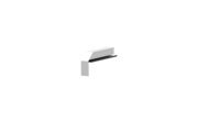 Fensterbankabschluss A 600 GS/24, Variante Softline Plus, Oberfläche E6/EV1, Ausrichtung links, Ansicht innen, Ausladung 110 mm