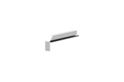 Fensterbankabschluss A 600 GS/24, Variante Softline Plus, Oberfläche E6/EV1, Ausrichtung links, Ansicht innen, Ausladung 180 mm