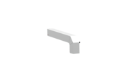 Fensterbankabschluss A 600 GS/24, Variante Softline Plus, Oberfläche E6/EV1, Ausrichtung links, Ansicht aussen, Ausladung 195 mm