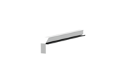Fensterbankabschluss A 600 GS/24, Variante Softline Plus, Oberfläche E6/EV1, Ausrichtung links, Ansicht innen, Ausladung 240 mm