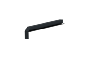 Fensterbankabschluss A 600 GS/24, Variante Softline Plus, Oberfläche RAL 7016, Ausrichtung links, Ansicht innen, Ausladung 280 mm