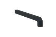 Fensterbankabschluss A 600 GS/24, Variante Softline Plus, Oberfläche RAL 7016, Ausrichtung links, Ansicht aussen, Ausladung 320 mmFensterbankabschluss A 600 GS/24, Variante Softline Plus, Oberfläche RAL 7016, Ausrichtung links, Ansicht innen, Ausladung 360 mm