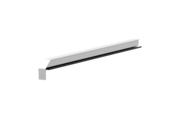 Fensterbankabschluss A600GS/24, Variante Standard, Oberfläche E6/EV1, Ausrichtung links, Ansicht innen, Ausladung 390 mm