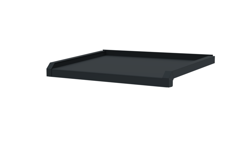 Fensterbank inklusive Fensterbankabschluss A600GS/24, Variante Standard, Oberfläche RAL 7016, Ausladung 330 mm