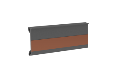 Window sill screw-on seal AD500, black