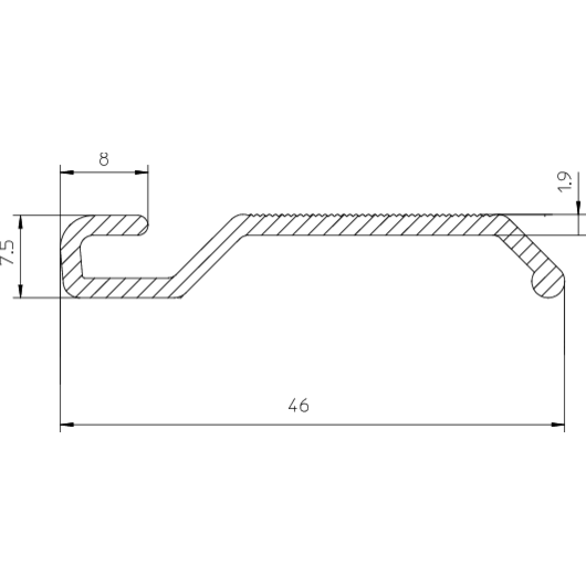 Zeichnung Wandanschluss Wandanschluss AN 50
