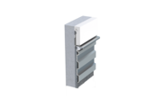 Wall closure AN 100, blank aluminum