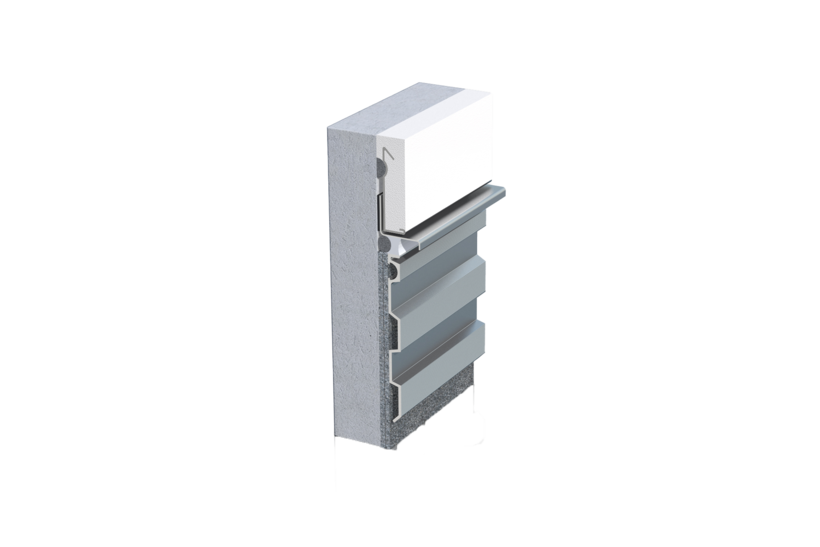 Wall closure AN 100, blank aluminum