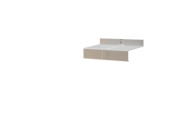 Fensterbank inklusive Stossverbinder H500D, Variante  Softline Plus, Oberläche Alu blank, Ausladung 110 mm