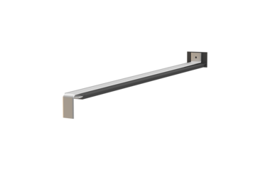 Window sill butt connector H500D, Softline Plus variant, surface bare aluminum, projection 400 mm