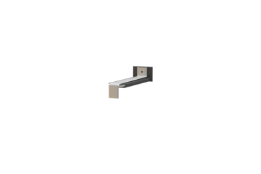 Fensterbank Stossverbinder, Variante Standard, Oberfläche Alu blank, Ausladung 110 mm