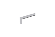 Gleitabschluss A 500 V, Farbe Alu blank, Ausladung 180 mm, Ausrichtung links, Ansicht innen
