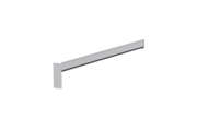 Gleitabschluss A 500 V, Farbe Alu blank, Ausladung 300 mm, Ausrichtung links, Ansicht innen