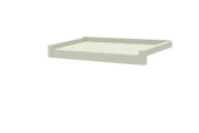 Fensterbank inkl. Gleitabschluss, Farbe RAL 9016, Ausladung 260 mm