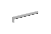 Sliding closure A 500 V/24, standard version, surface finish bright aluminum, alignment left, view inside, projection 330 mm