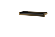 Fensterbank, Variante Standard, inklusive Gleitabschluss, Oberfläche E6/C34, Ausladung 110 mm