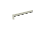 Gleitabschluss A 500 V/24, Variante Standard, Oberfläche RAL 9016, Ausrichtung links, Ansicht innen, Ausladung 290 mm