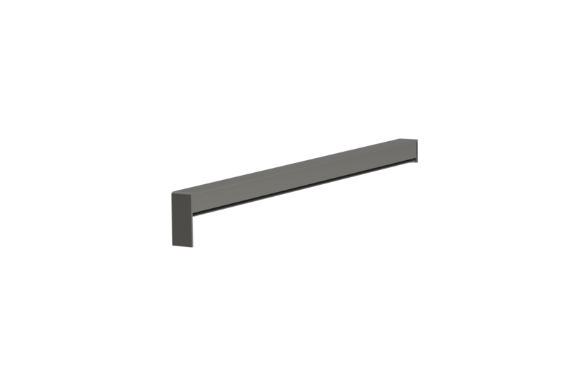 Produktbild Fensterbank Zubehör Gleitabschluss A 500 V/24 330 mm 30 mm Graualuminium HWF MATT Links