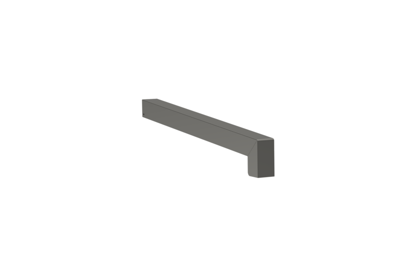 Produktbild Fensterbank Zubehör Gleitabschluss A 500 V/24 330 mm 30 mm Graualuminium HWF MATT Links