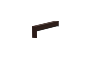 Produktbild Fensterbank Zubehör Gleitabschluss A 500 V/24 150 mm 30 mm Schokoladenbraun HWF MATT Links
