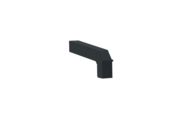 Fensterbankabschluss A 600 GS/24, Variante Softline Plus, Oberfläche RAL 7016, Ausrichtung links, Ansicht aussen, Ausladung 165 mm