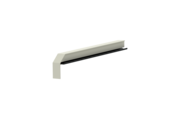 Fensterbankabschluss A 600 GS/24, Variante Softline Plus , Oberfläche RAL 9016, Ausrichtung links, Ansicht innen, Ausladung 260 mm