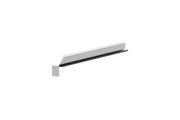 Fensterbankabschluss A600GS/24, Variante Standard, Oberfläche E6/EV1, Ausrichtung links, Ansicht innen, Ausladung 290 mm