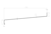 Zeichnung Fensterbank Standard Fensterbank ST 290 mm 30 mm
