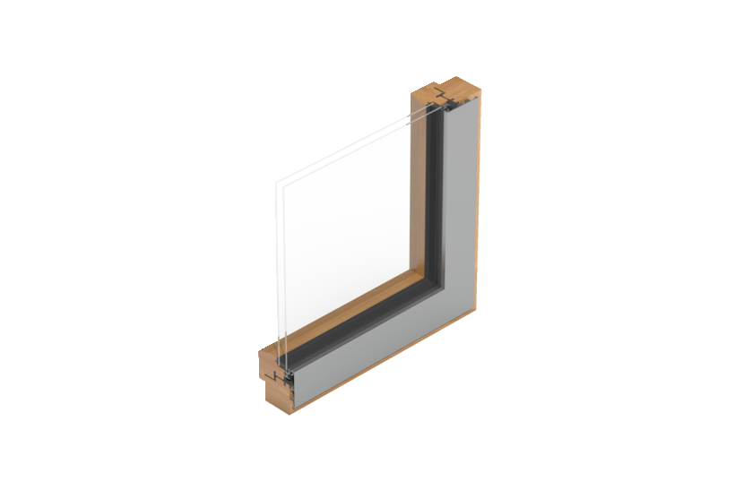 Holz Aluminium Fenster Integral 2 Flächenbündig