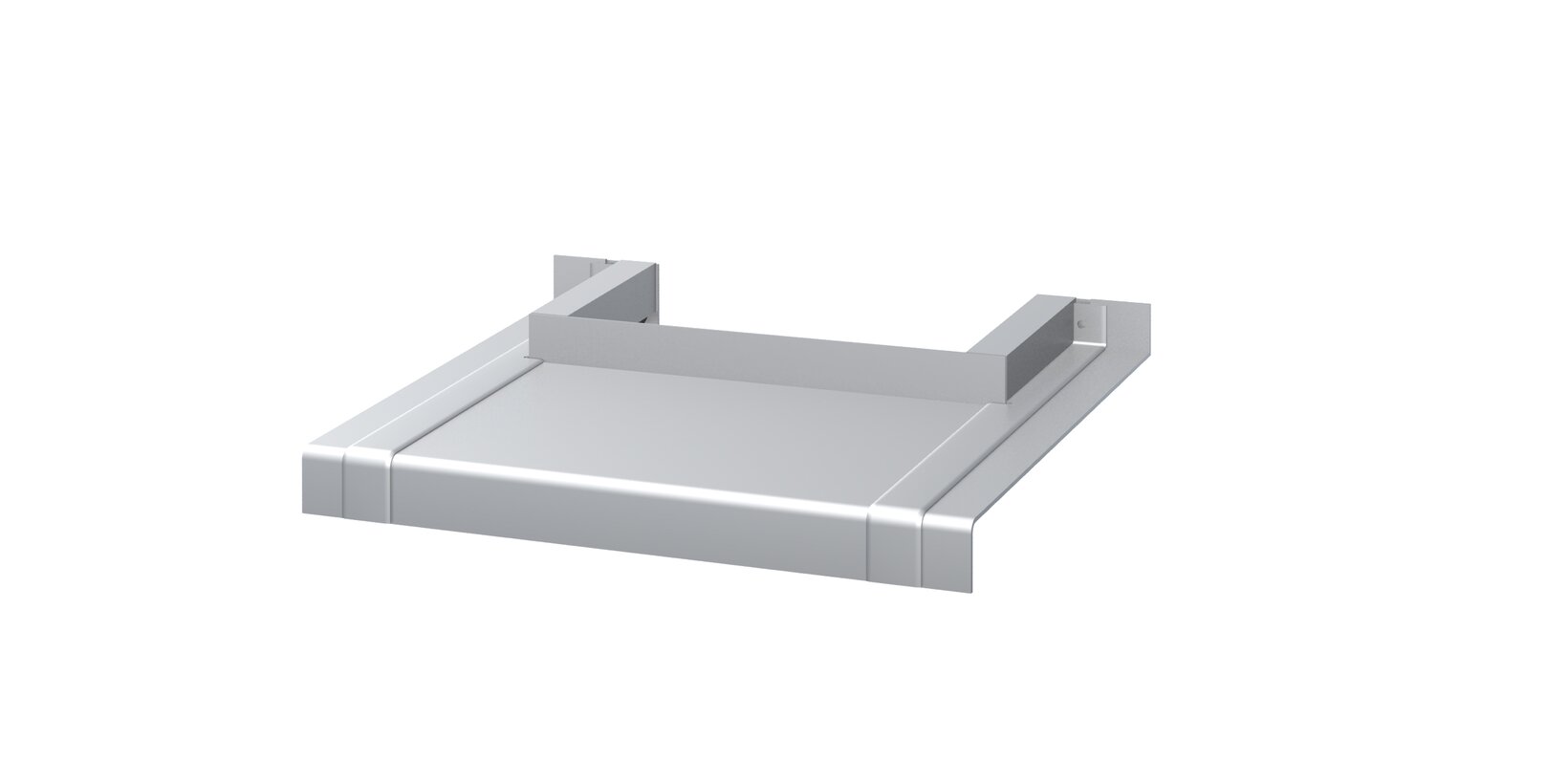 Illustration of the window sill pillar recess P 500 in aluminium as a blank cut-out