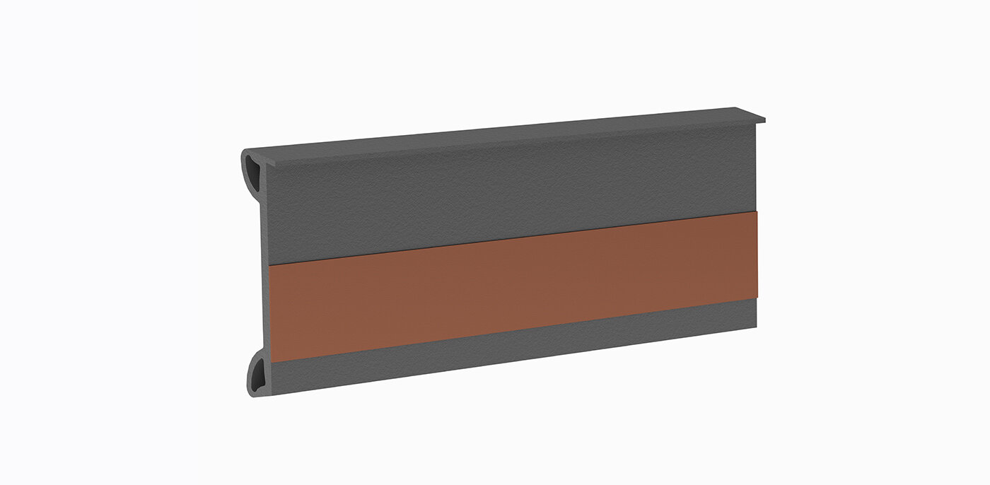 Screw mounting seal window sill with adhesive strip