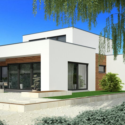 Einfamilienhaus im Bauhausstil| © Fotolia 59605510