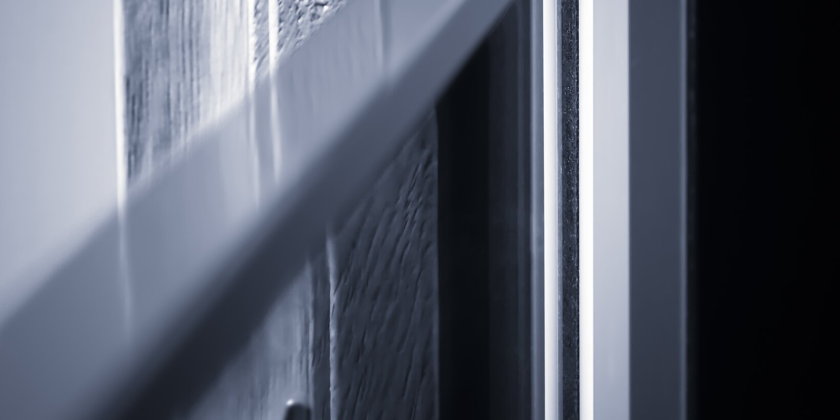 Detailaufnahme eines Fenstermusters vom FrontProtect, der Absturzsicherung aus Glas