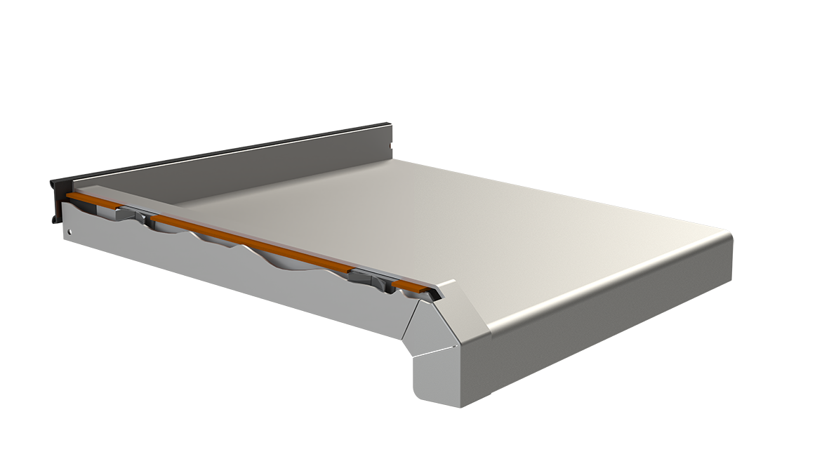 Detailabbildung der Dichtung und Federtechnik des WDVS-Abschluss A 600 GS