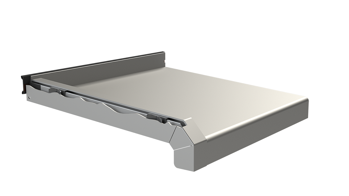 Einblick in die Federtechnik zum Ausgleich der thermischen  Längenänderung des WDVS-Abschlusses A 600 GS