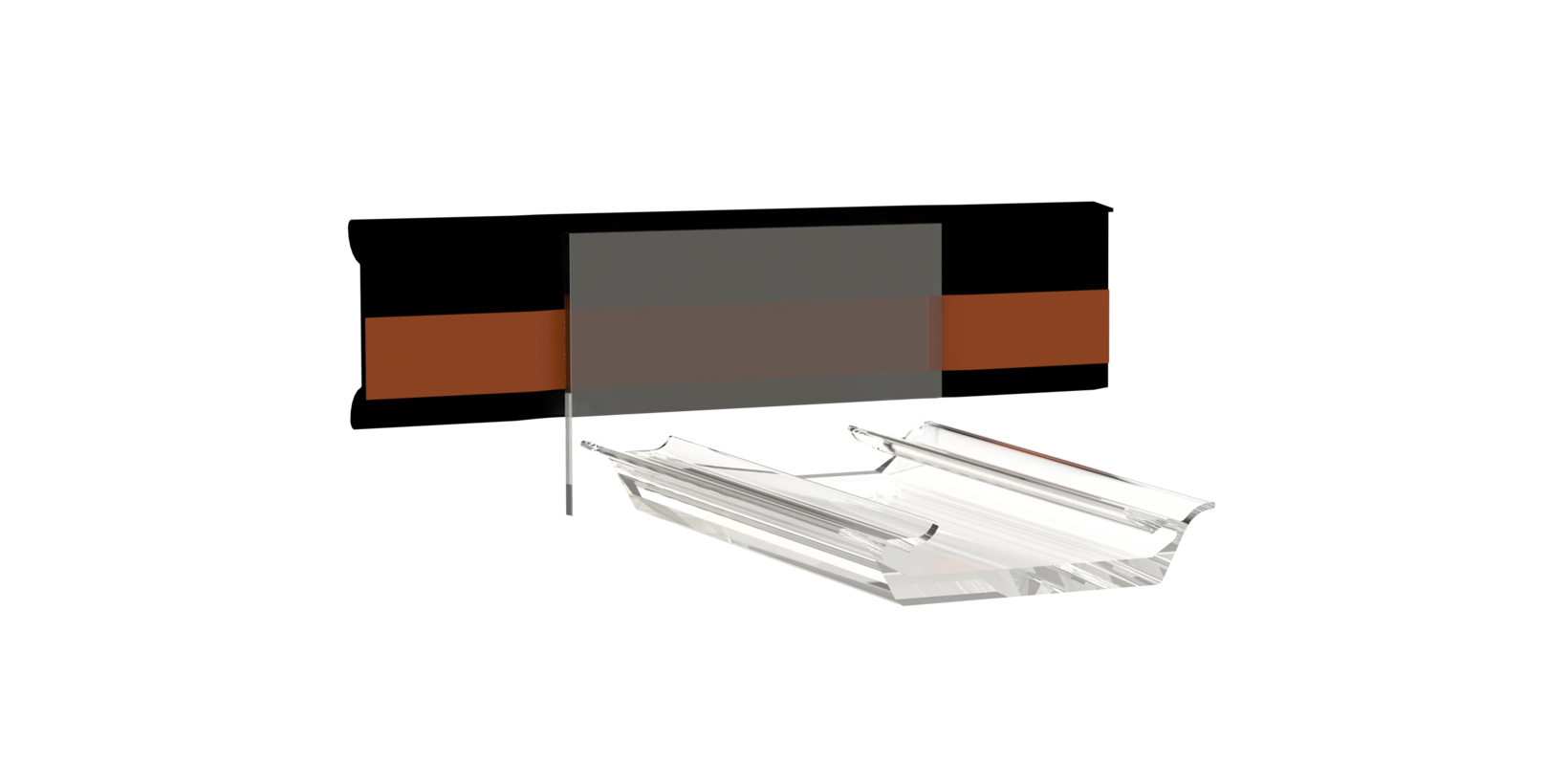 Fensterbank Anschraubdichtung mit Stoßverbinder