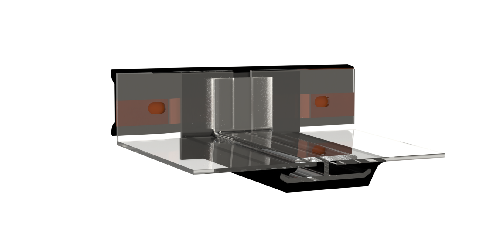 Fensterbank Anschraubdichtung mit Stoßverbinder und Fensterbank