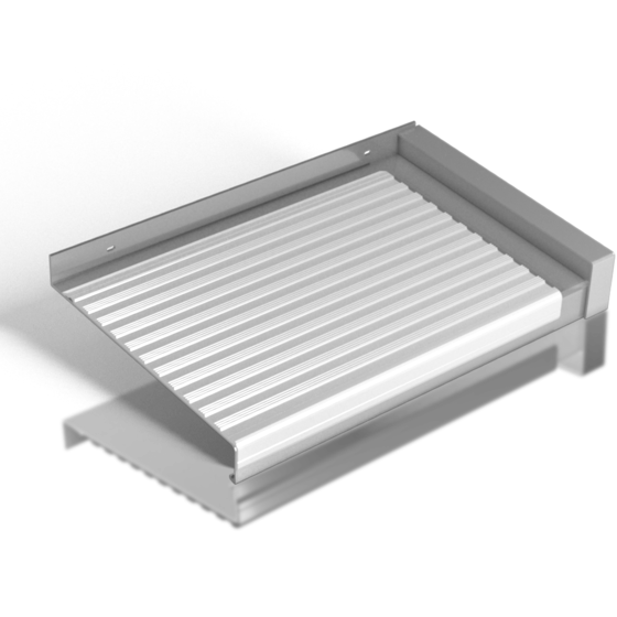 Austrittsprofil für trittfeste Fensterbänke