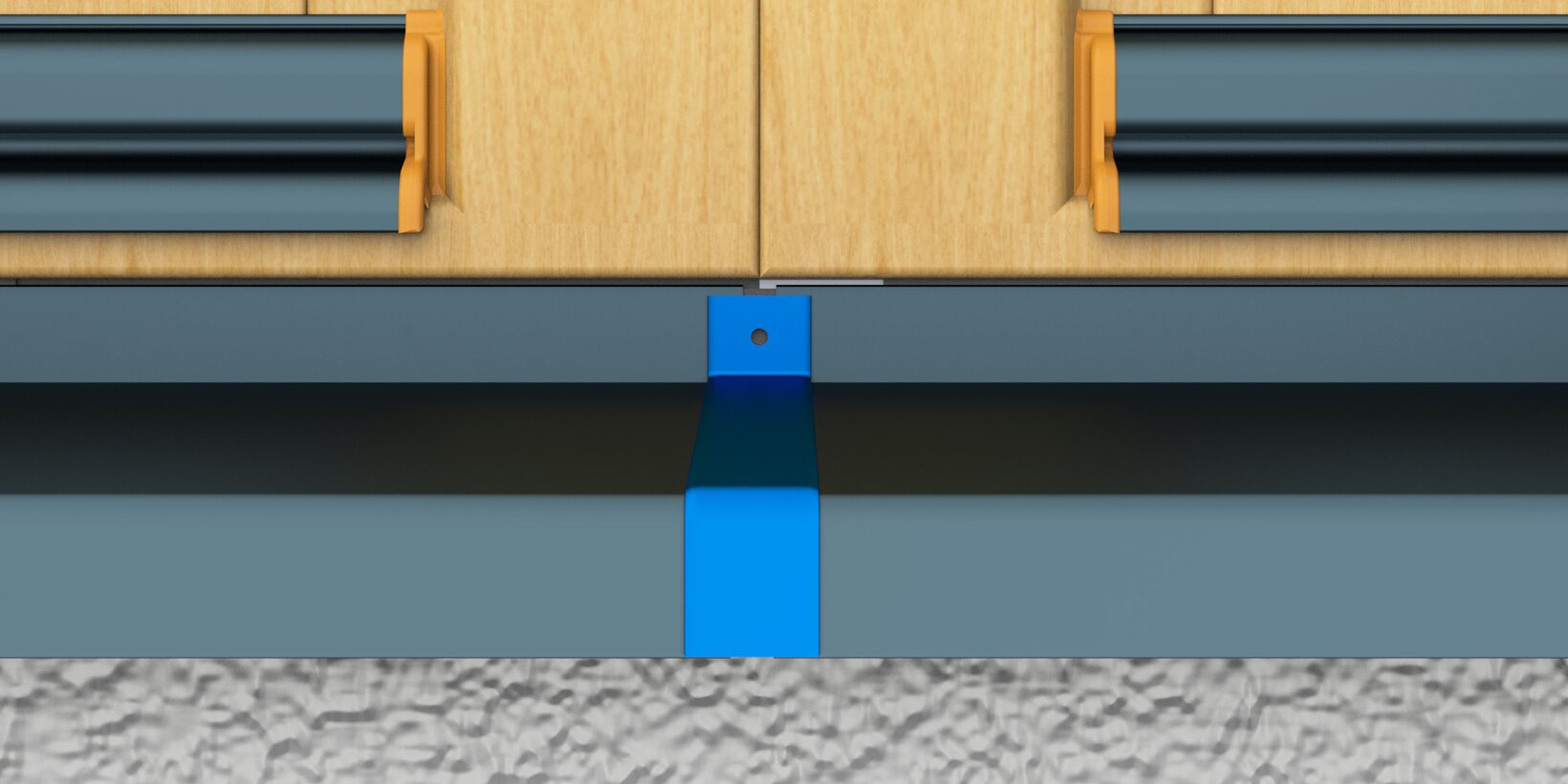 External window sill with butt connector