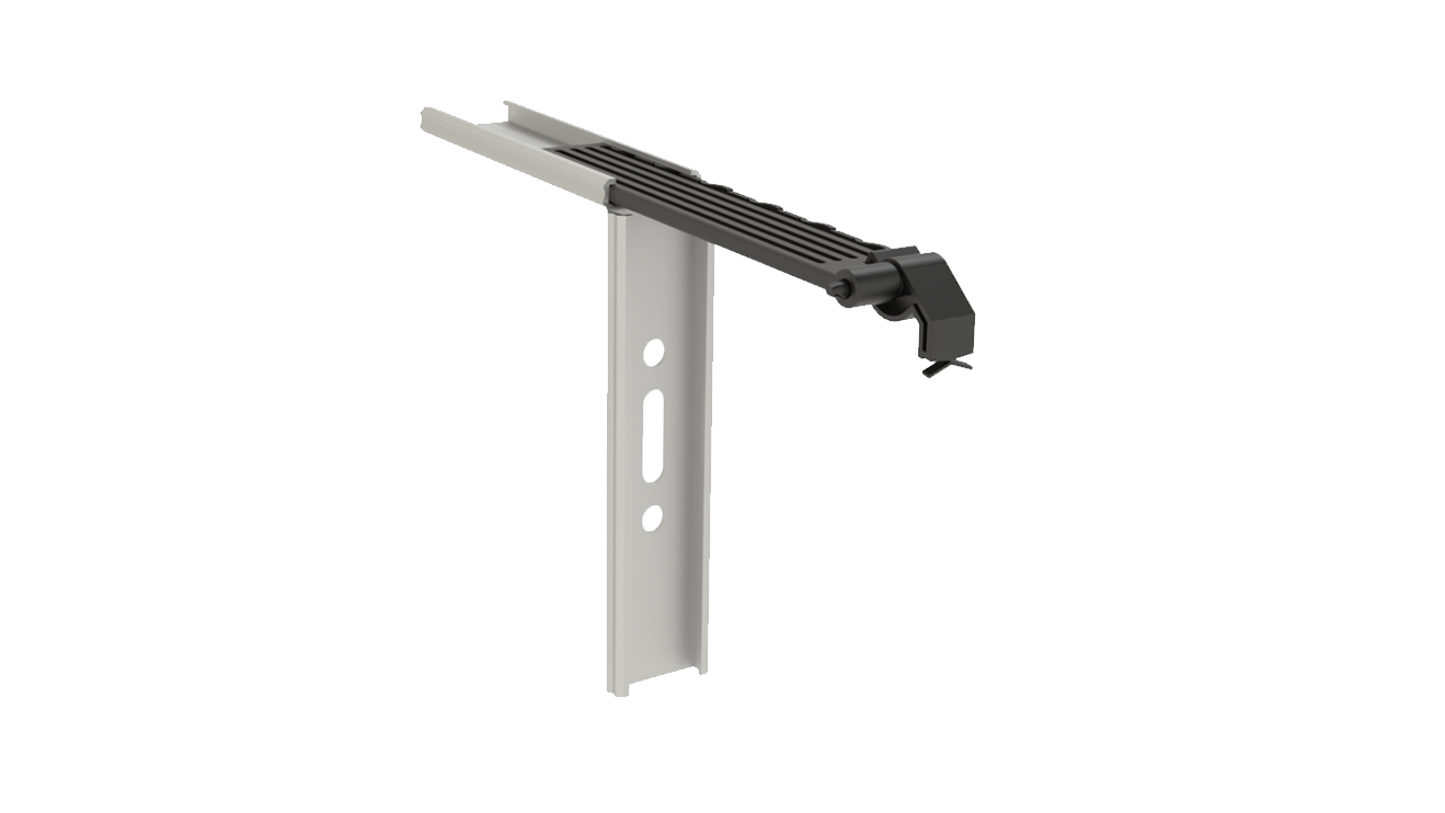 Fensterbankhaltervariante für eine flexible Anwendung an Fassaden von BUG